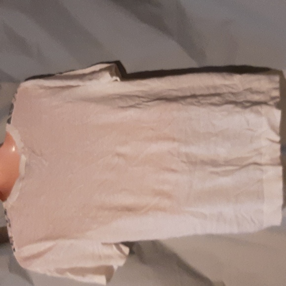 Loft Floral Lace Overlay T-Shirt Size Large - Picture 4 of 4